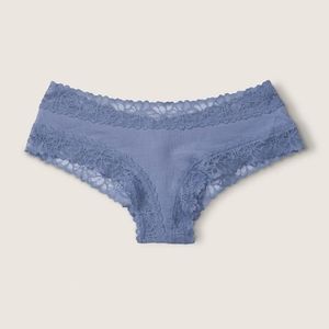 VS Pink Lace Trim Cheekster Panty. Size XXL